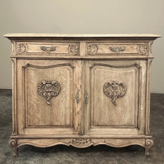 Antique Louis XV Country French Buffet in Stripped Oak