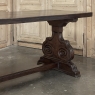 Antique Dutch Rustic Neoclassical Trestle Table