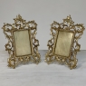 Pair 19th Century French Rococo Louis XV Cast Bronze Picture Frames
