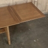 Mid-Century Grand Neogothic Rustic Draw Leaf Dining Table by DeCoene