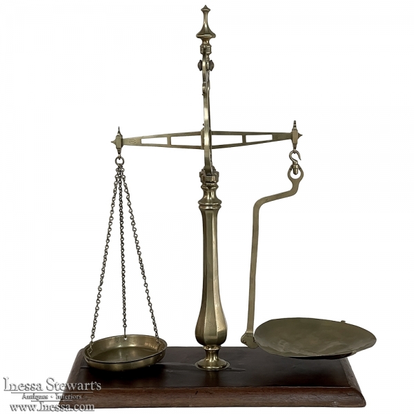 Large 19th Century Bronze Balance Scale