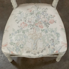 19th Century French Louis XVI Painted Salon Chair