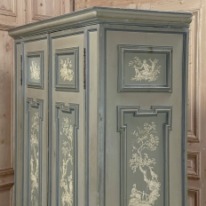 18th Century Italian Hand Painted Neoclassical Armoire