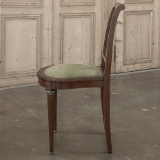 Antique French Neoclassical Mahogany Salon Chair