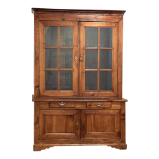 19th Century French Louis Philippe Period Cherry Bookcase ~ China Buffet