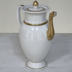 Antique Old Paris - Vieux Paris Porcelain Neoclassical Coffee Pot, Ca. 1860
