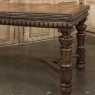 Antique French Neoclassical Walnut Draw Leaf Banquet Table