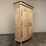 19th Century Country French Armoire ~ Wardrobe in Stripped Oak