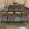 Set of Eight Antique French Directoire Dining Chairs