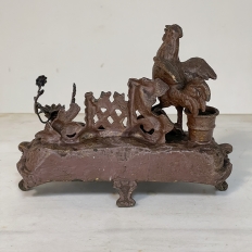 19th Century Country French Spelter Inkwell