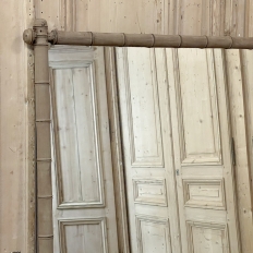 19th Century French Stripped Faux Bamboo Mirror