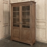 Antique French Neoclassical Louis XVI Oak Bookcase