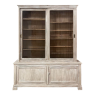 Antique Neoclassical Whitewashed Pharmacy Display Case ~ Bookcase