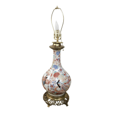 19th Century French Satsuma Urn Table Lamp