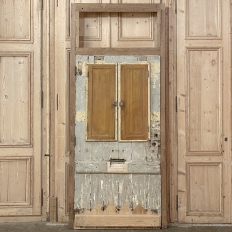 19th Century Exterior Door in Original Jam with Transom