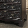 18th Century English Country Secretary in Hand-Carved Oak