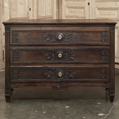 18th Century Country French Louis XVI Neoclassical Commode ~ Chest of Drawers