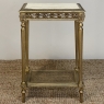 19th Century French Louis XVI Giltwood Marble Top Lamp Table ~ End Table