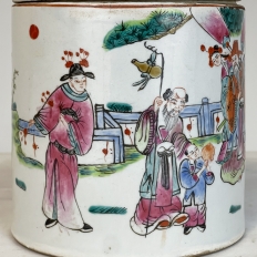 Pair 19th Century Oriental Import Porcelain Vases