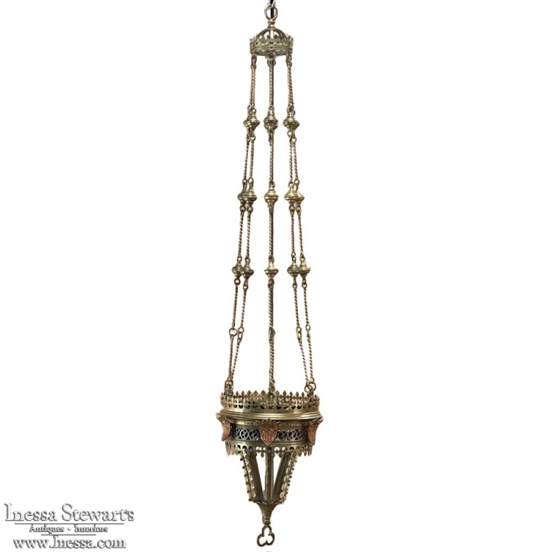 19th Century Gothic Bronze Incense Burner ~ Chandelier