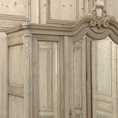 Antique French Louis XVI Armoire ~ Wardrobe in Stripped Oak