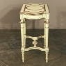 19th Century French Louis XVI Painted & Gilded End Table