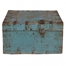 19th Century Swedish Painted Compartmentalized Box with Hasp