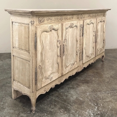 19th Century Grand Country French Buffet in Stripped Oak