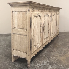 19th Century Grand Country French Buffet in Stripped Oak
