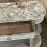 19th Century French Louis XVI Marble Top Whitewashed Dessert Buffet