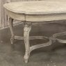 Antique French Louis XIV Parquet Desk ~ Dining Table in Stripped Oak