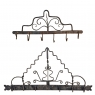 Pair 19th Century Spanish Wrought Iron Spoon Racks from Malaga
