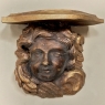 19th Century Wall Sconce Carved with Cherub