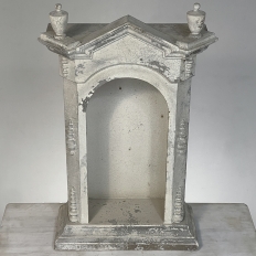 Reproduction Decorative Shrine ~ Niche with Distressed Painted Finish