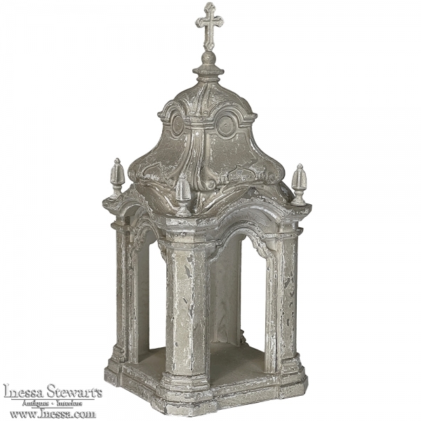 Display Centerpiece ~ Shrine with Distressed Painted Finish