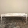 Antique Rustic Country French Whitewashed Dining Table