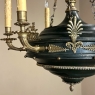 Antique French Empire Bronze & Brass Chandelier