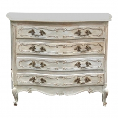 Commode, Antique Country French Provincial Painted