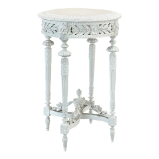 19th Century French Louis XVI Painted End Table ~ Gueridon