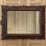 19th Century French Renaissance Carved Walnut Wall Mirror