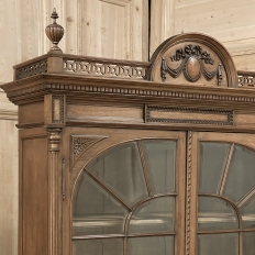 19th Century French Louis XVI Blonde Walnut Bookcase