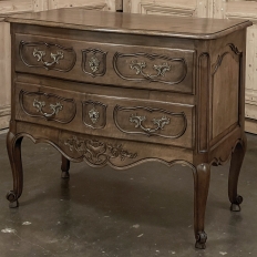 Antique Country French Regence Walnut Commode ~ Chest of Drawers