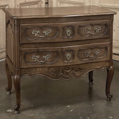 Antique Country French Regence Walnut Commode ~ Chest of Drawers