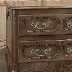 Antique Country French Regence Walnut Commode