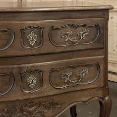 Antique Country French Regence Walnut Commode ~ Chest of Drawers