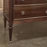 Antique French Louis XVI Mahogany Commode with Carrara Marble Top
