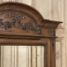 Antique French Louis XVI Carved Walnut Mirror