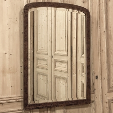 Art Deco Period Neoclassical Burlwood Beveled Wall Mirror