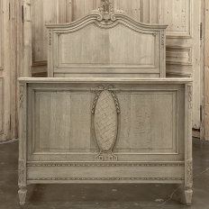 Antique Country French Louis XVI Stripped 3/4 Bed