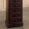 19th Century French Neoclassical Louis XVI Mahogany Nightstand with Carrara Marble